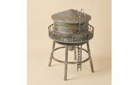 Resin Water Structure Model Weathered Miniature Water Structure Aged Metal Look