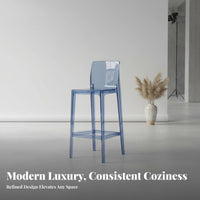Modern Minimalist Design Counter Stool with backrestrest Nordic design Bar Chair Space-Saving Household Furniture Upholstered Seat for Homeowners, Cafe Owners, Adults, Restaurant, Kitchen, Dining Room, Office