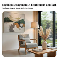 Japanese design Wood Frame Settee Nordic stylistic Sofa Minimalist Design Small Couch Space-Saving for Guesthouse Owners, Apartment Dwellers, Office Managers, Living Room, Reception Area, Bedroom