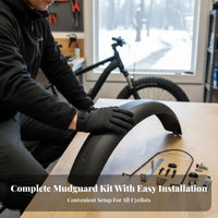 Wide Tire Bike Mudguard Curved Oversized-Tire Bike Mudguard for Winter Riding