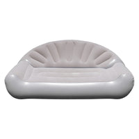 Inflatable Sofa with Backrest Foldable Inflatable Sofa Comfortable Lounge Seat for Campers, Camping, Living Room