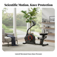 Recumbent Exercise Bike Silent Stationary Recumbent Bike Comfortable Seat Seated Cardio for Seniors, Overweight Individuals, Home