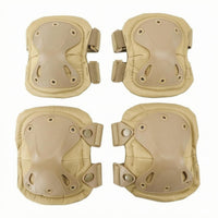 4 Pieces Hard TPU Shell Knee Elbow Pad Set Shock-Absorbing-Resistant Work Knee Pads Adjustable Straps Work Elbow Pads Ergonomic Shape for Outdoor Labor