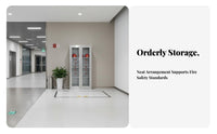 Fire Cabinet Heavy Duty Emergency Equipment Locker Fireproof Construction Mini Fire Station Cabinet for Facility Managers, Factories