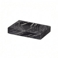 Marble-Patterned Block Polished Organizer Solid for Powder Room