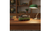Hand-Cranked Trams Vintage-Style Tinplate Trams Decorative Streetcars for Shop Interior
