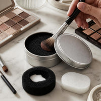 Makeup Brush Dry Cleaning Box with Sponge for Quick Color Switch