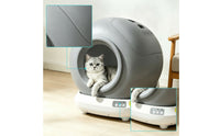 Cat Litter Box with App Control Smart Self-Cleaning Litter Box Pet Supply Low-Noise Quiet for Cats, Home, Living Room