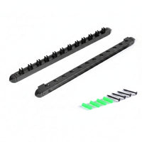 12 Slot Wall Mounted Cue Rack Dual Sided Billiard Cue Rack Mounting Screws Included Pool Stick Holder Rounded Ends for Game Room, Home Bar