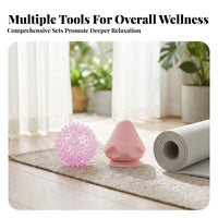 2 Pieces TPR Massage Ball Pair Soft Spiky Massage Ball