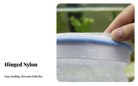 Guppy Breeder Net Hinged Lid Buoyant Aquatic Breeding Net Buoyant Fry Protector Sturdy Nylon Mesh Aquatic Breeder Box
