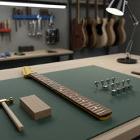 Rosewood Fingerboard 22 Fret Guitar Neck Unfinished 25.5 Inch Guitar Neck Bolt-on Heel Music Gear for Luthiers, Custom Build, Repair