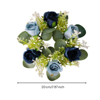 Eucalyptus Candle Circlet Lightweight Candle Circlet with Eucalyptus Table Centerpiece Wreath Natural Artificial Wreath Lifelike