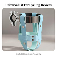 Adjustable Clamp Cycle Cup Holder Easy Installation Bike Cup Holder Non-Slip Grip for Commuters, Seniors, Commuting, Leisure Rides