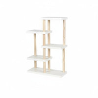 Single-Tier Pot Riser Space-Saving Plant Stand Natural look for Countertop