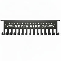 Sturdy Metal Construction Wall Mounted Medal Hanger Showcase Achievements Long-Distance Race Medal Display Easy Mounting for Home Gym