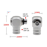 Scuba Regulator Hose Swivel Adapter 360-Degree Regulator Hose Swivel Adapter Flexible Fitting for Divers