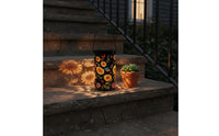 Floral Cutout Lantern Outdoor Floral Lantern Hollow for Patio