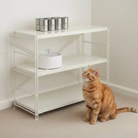 Rust-Resistant Steel Storage Shelving Minimalist 3-Tier Storage Rack Space-Saving Steel Shelving Unit Long-Lasting for Kitchen