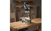 Adjustable Worktable Benchtop Mortiser Multi-Functional Square Hole Drill Press Heavy Duty Electric Tenoning Machine for Woodworkers, Carpenters, DIY Enthusiasts, Workshop, Garage