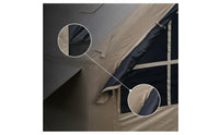 Blackout Inflatable Tent with Mesh Openings Easy Setup Inflatable Tent Spacious Windproof for Backyard