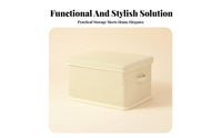 Stackable textile Clothes Box Sturdy Construction Household Storage foldable