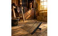 Detachable Manure Fork Lightweight Muck Rake Angled Tines Manure Fork for Barn