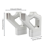 2 Pieces Handlebar Pullback Riser Aluminum Alloy Handlebar Riser Kit Improved Riding Posture for   Tourers