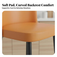 Nordic design Upholstered Bar Stool with Backrest Modern Minimalist Design Counter Chair Stable Base Seating Furniture Integrated Footrest for Homeowners, Adults, Restaurant Owners, Kitchen Island, Shop, Cafe, Dining Room