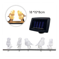 Outdoor String Lights with Solar Panel Decorative Solar String Lights Warm White Hanging for Garden, Patio, Fence