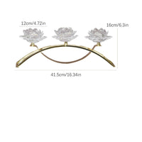 Bridge Candle Holder Gold 3-Candle Holder Metal for Wedding Tables