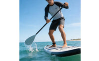 Adjustable 3 Piece Paddle Fiberglass Shaft SUP Paddle Reinforced PP Blade Oar for Stand up Paddling, Kayaking