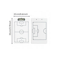 Dry Erase Basketball Coaching Board Reusable Soccer Coaching Board Full & Half Field Layout for PE Teachers, Training Sessions