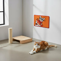 Long-Lasting Wall-Mounted Cat Scratcher Easy to Clean Cat Scratching Pad Reusable for Cabinet