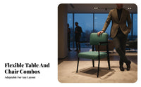 Upholstered Comfort Retro Aesthetic Dining Set Industrial Design Commercial Furniture Designer Look Restaurant Seating for Cafe Proprietors, Interior Designers, Cafes, Restaurants, Bistros, Tea Houses