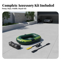 Inflatable Dinghy Portable Single Person Dinghy Foldable Watercraft for Adults, Families, Fishing, Outdoor, Summer Holiday