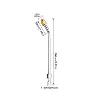 Stainless Steel & Brass Construction Bent Extension Rod Nozzle Long-Lasting Angled Pressure Washer Wand for Car Washing