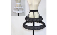Lightweight Birdcage Petticoat Transparent Lolita Hoop Petticoat Volume Ruffled Hoop Underskirt Elastic Waist