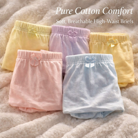 Underwear Women High Waisted Knickers Multipack in 100% Pure Material, Breathable Postpartum for with Full Coverage