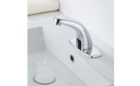 Infrared Sensing Battery Powered Sensor Faucet Brass Touchless Sensor Faucet Chrome Finish Plumbing Fixture Arched Spout
