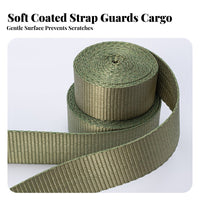 Ratchet Fastening Strap High Tensile Strength Ratchet Tie down Strap Fastening Belt for Haulers, Logistics Personnel, Transporting, Trucks, Trailers