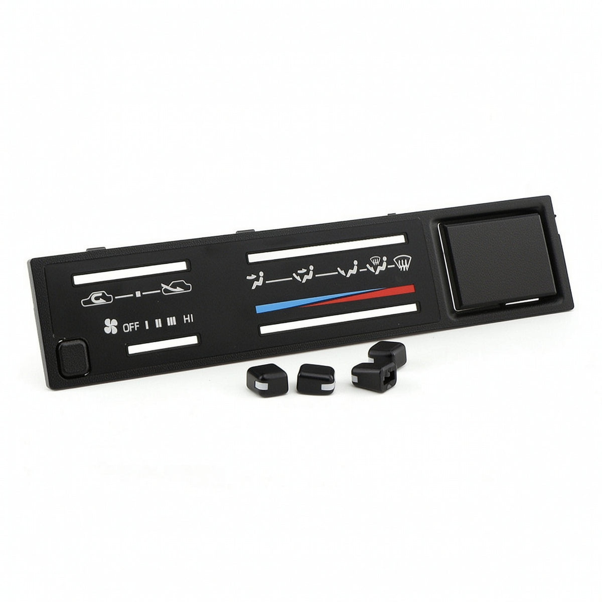 Air Conditioning Panel Cover with Buttons Scratch-Resistant Air Conditioning Control Panel Cover Black for DIY Mechanics