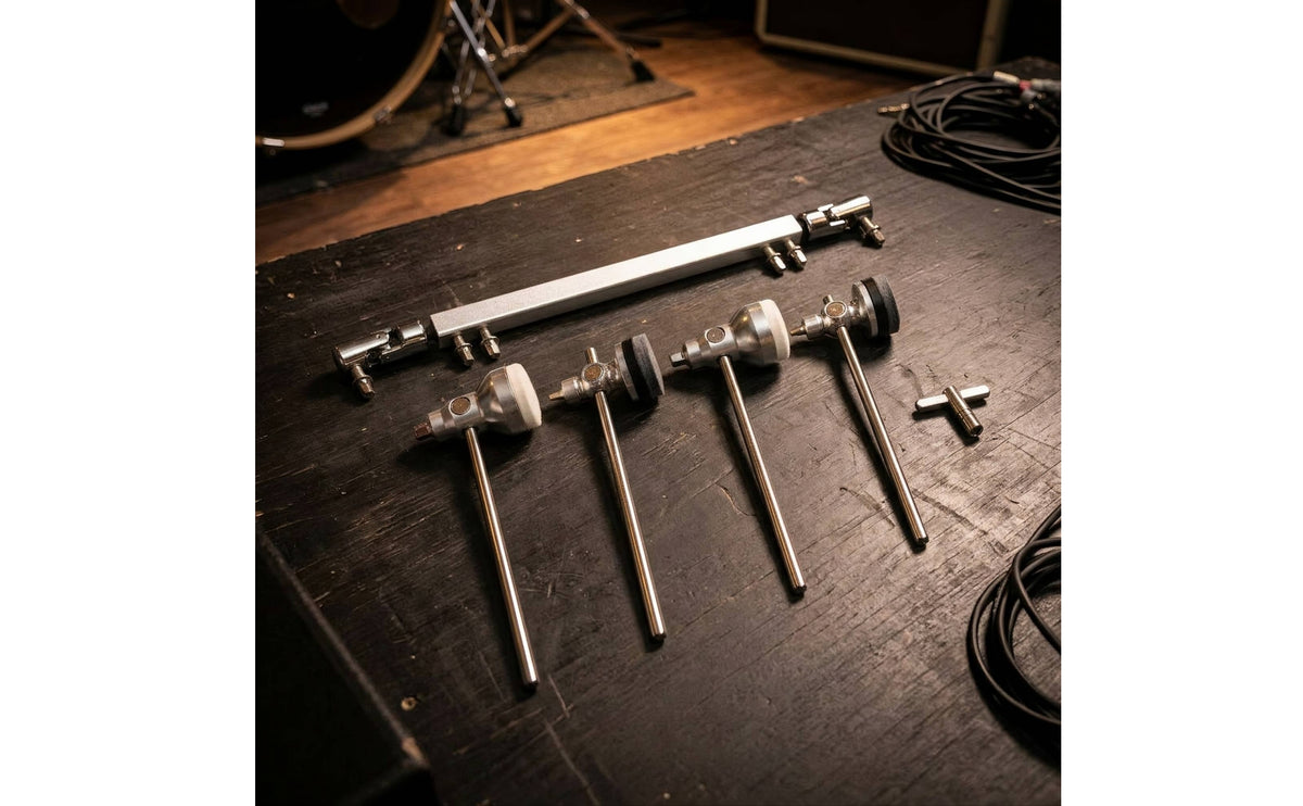 Double Bass Drum Pedal Connecting Rod with Drive Shaft for Live Performance
