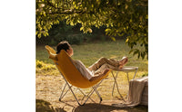 Lightweight Foldable Lounge Chair Portable Sling Chair with Headrest High-Back Compact for Campers, Hikers, Camping, Balcony, Picnics, Barbecue