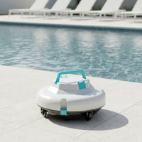 Robotic Pool Cleaner Automatic Pool Robot Waterproof Cordless for Homeowners