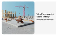 1:87 Scale Construction Worker High Intricate HO Scale Worker Figurine Architectural Model Person Various Poses for Hobbyists