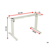 Single Desk Lifting Mechanism Frame Telescopic Sit-Stand Desk Frame High Load Capacity Standing Table Stand for Study
