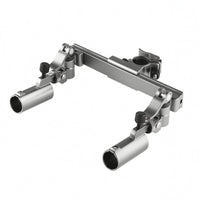 Twin Fishing Rod Holder Mount Aluminum Alloy Adjustable Fishing Rod Holder Universal Adjustment Outdoor Gear