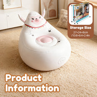 Inflatable Bean Bag Chair for Kids, Portable, PVC, 122x120cm