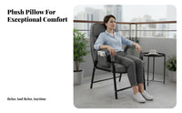 Ergonomic Design Padded Folding Recliner Stable Frame Lounge Chair High Back Support Indoor Furniture Easy Assembly for Students, Office Workers, Balcony, Living Room, Bedroom, Reading Nook